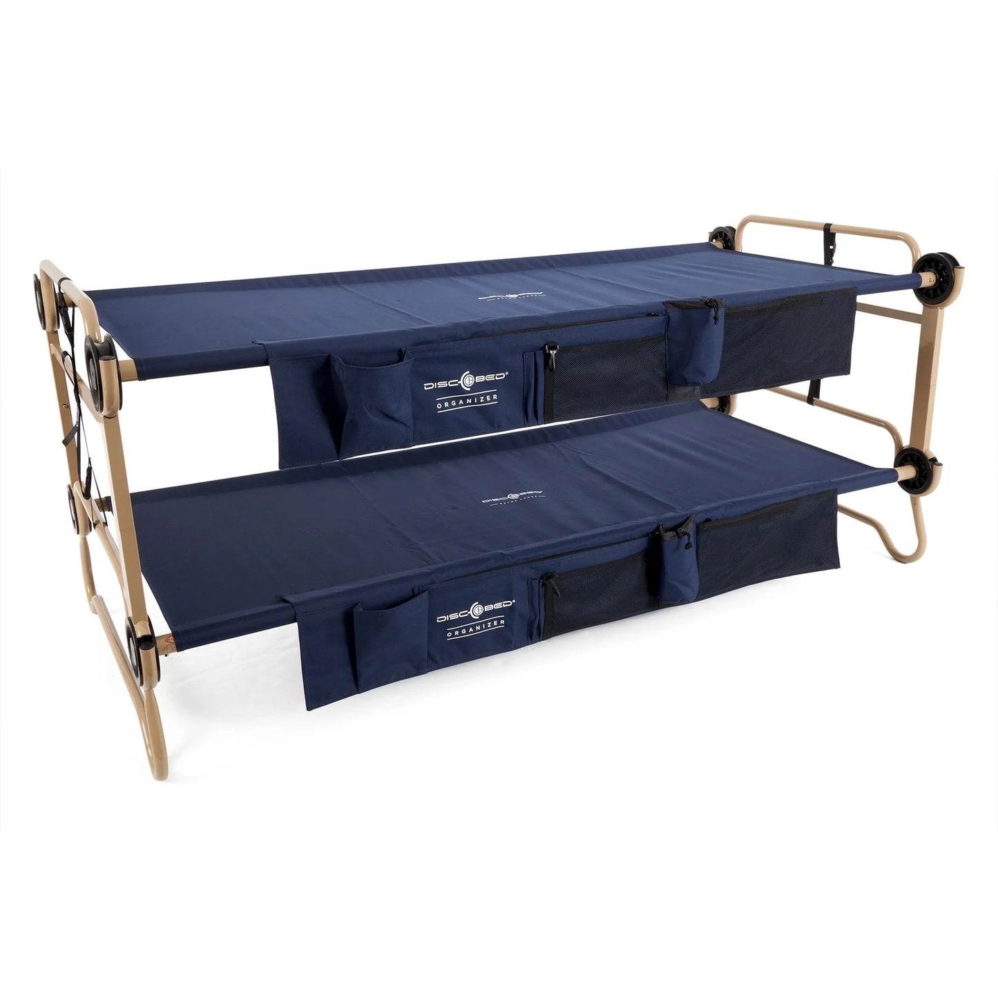 XL Cam-O-Bunk Benchable Double Cot with Storage Organizers, Navy