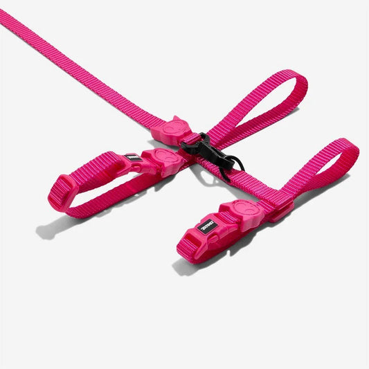 Pink LED | Cat Harness with Leash Sheddingspetsupplies
