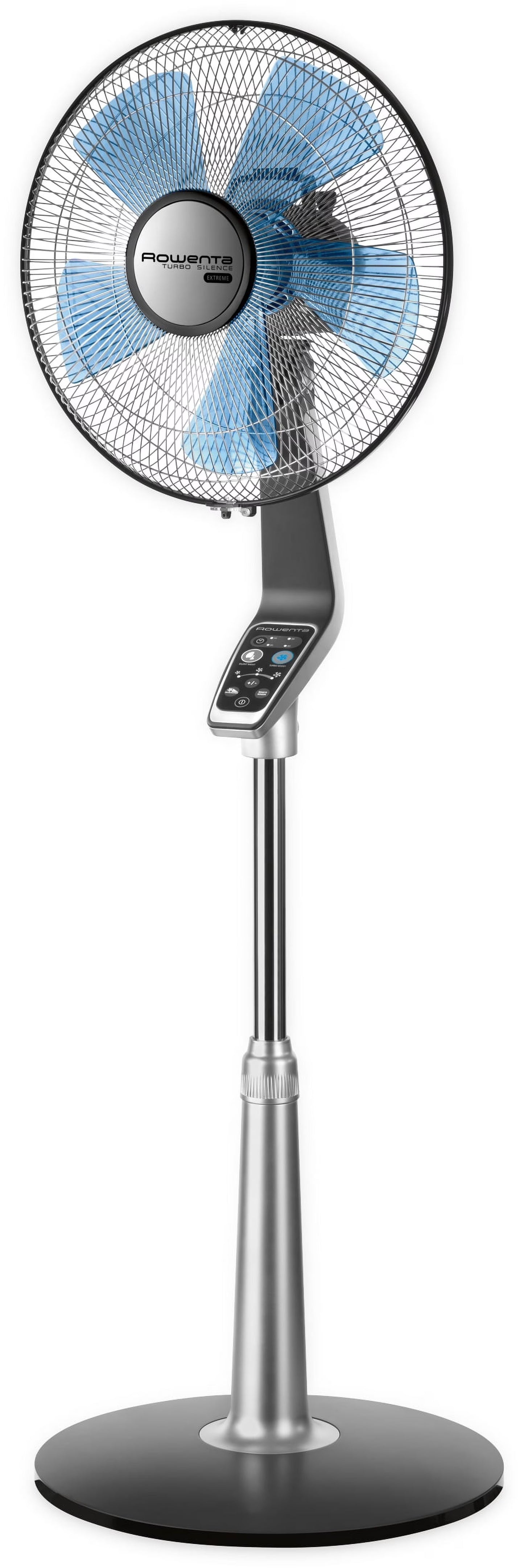 Turbo Silence Standing Floor Fan with Remote, 53 Inch, Portable, 5 Speeds, VU5670(53 Inch VU5670)