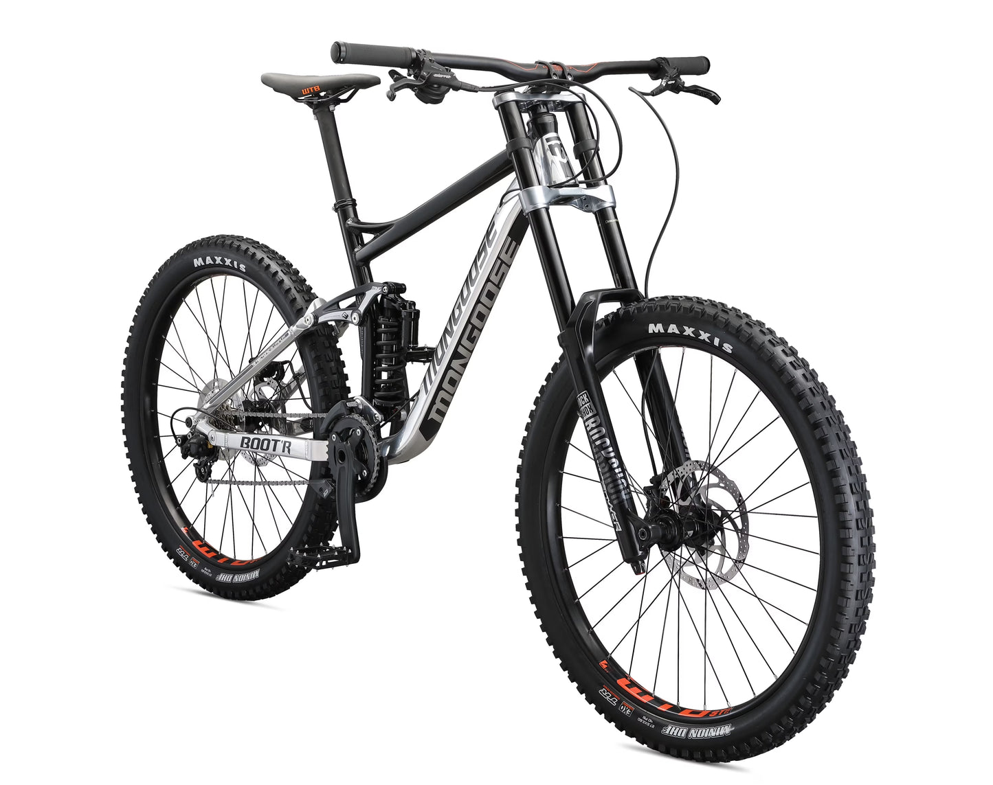 Boot'R Adult Unisex 27.5-in. Medium Full-Suspension Mountain Bike, Black(18 in)