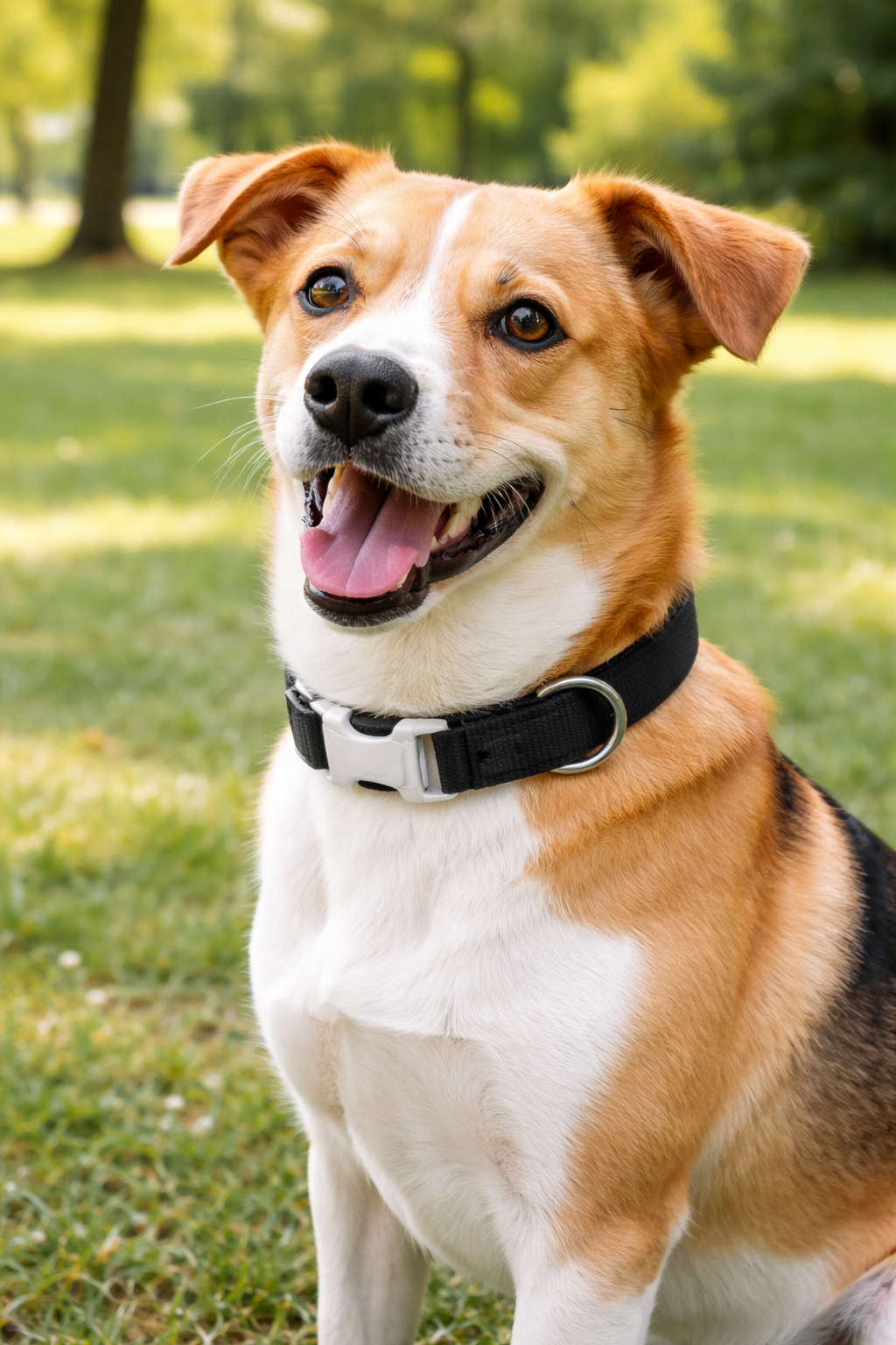 Adjustable Dog Collar – Nylon Collar with Metal Buckle & D-Ring Sheddingspetsupplies
