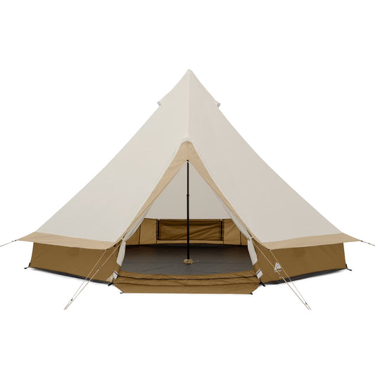 15' x 15' 8-Person Bell Tent with String Lights, 22.57 lbs