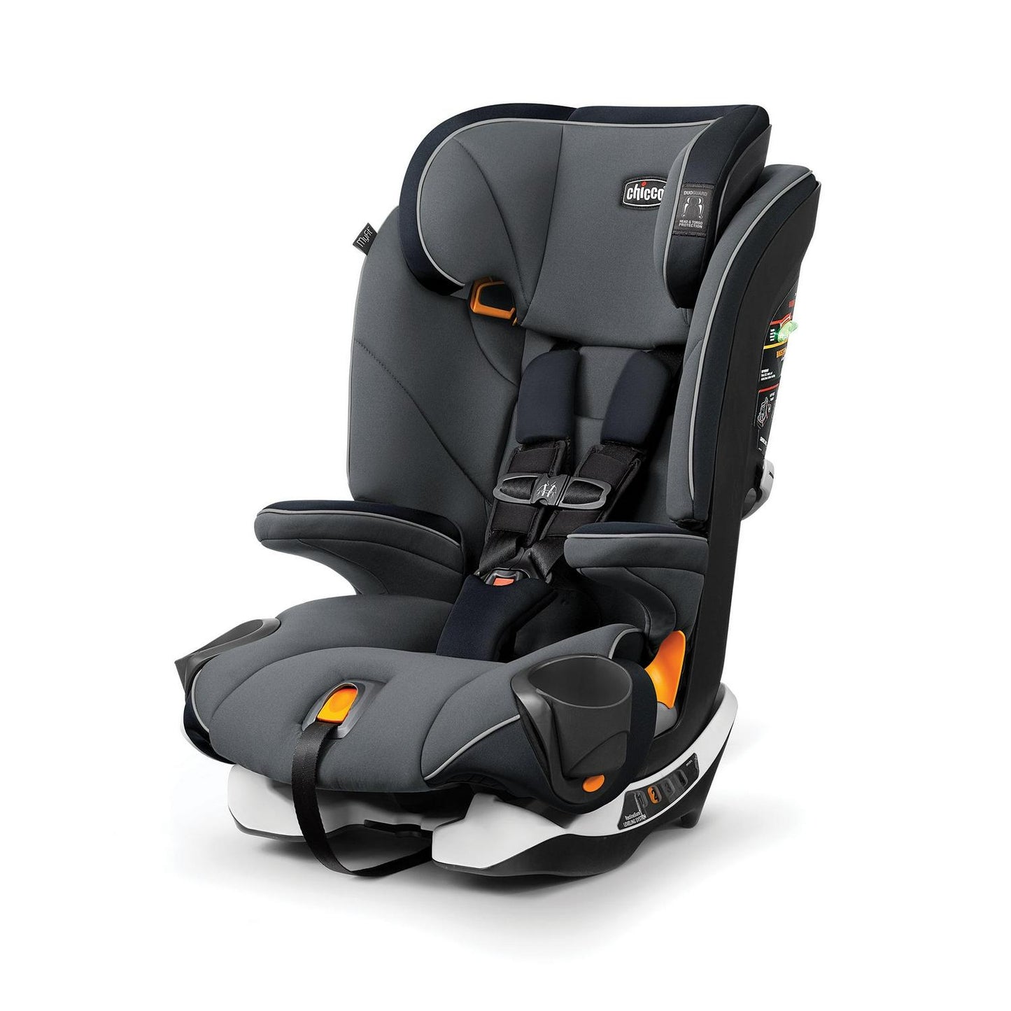 MyFit Harness and Booster Car Seat Fathom (Grey/Blue). New