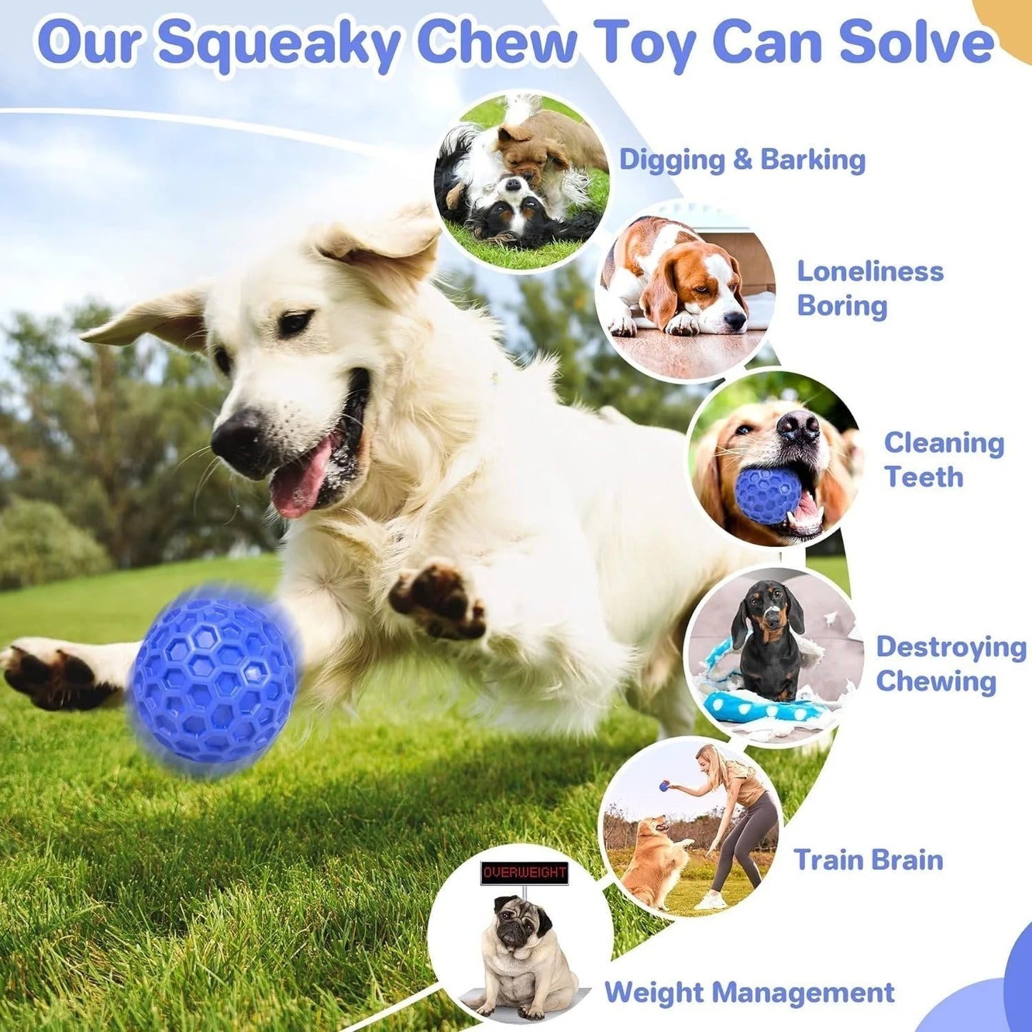 Durable Chew Toy, Cleans Teeth, For Aggressive Large Dogs, Waterproof Sheddingspetsupplies