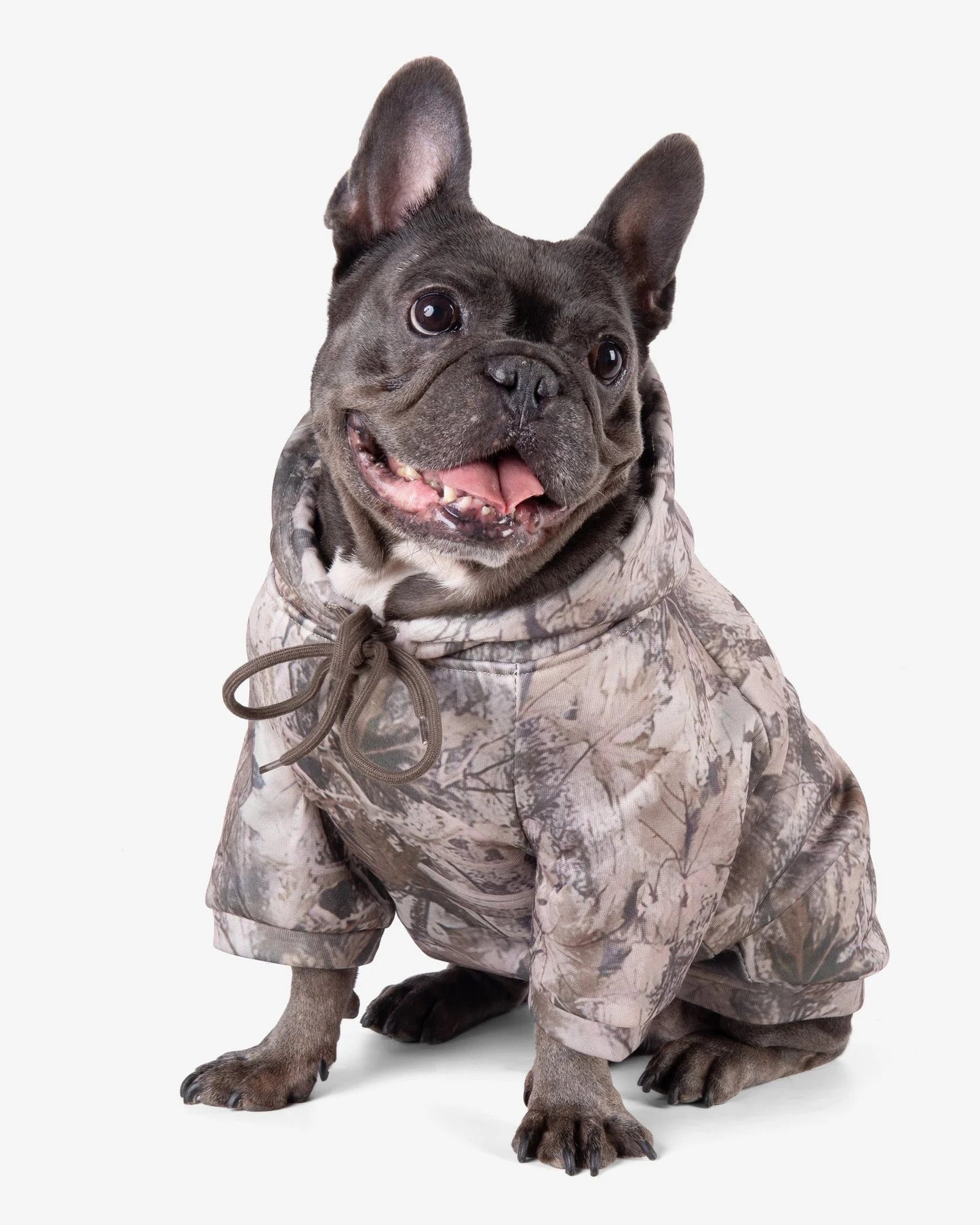 Camo Frenchie Hoodie Sheddingspetsupplies