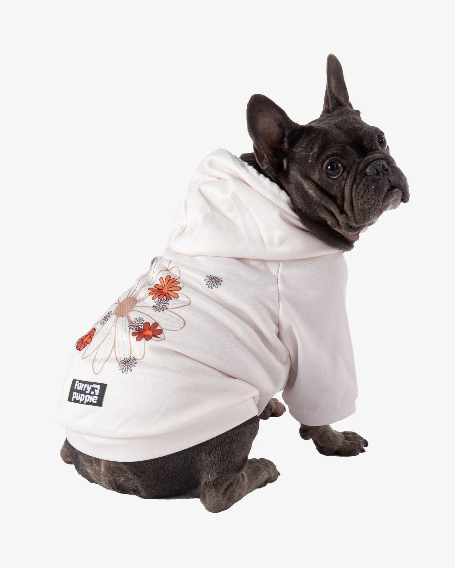Frenchie Flower Power Hoodie Sheddingspetsupplies
