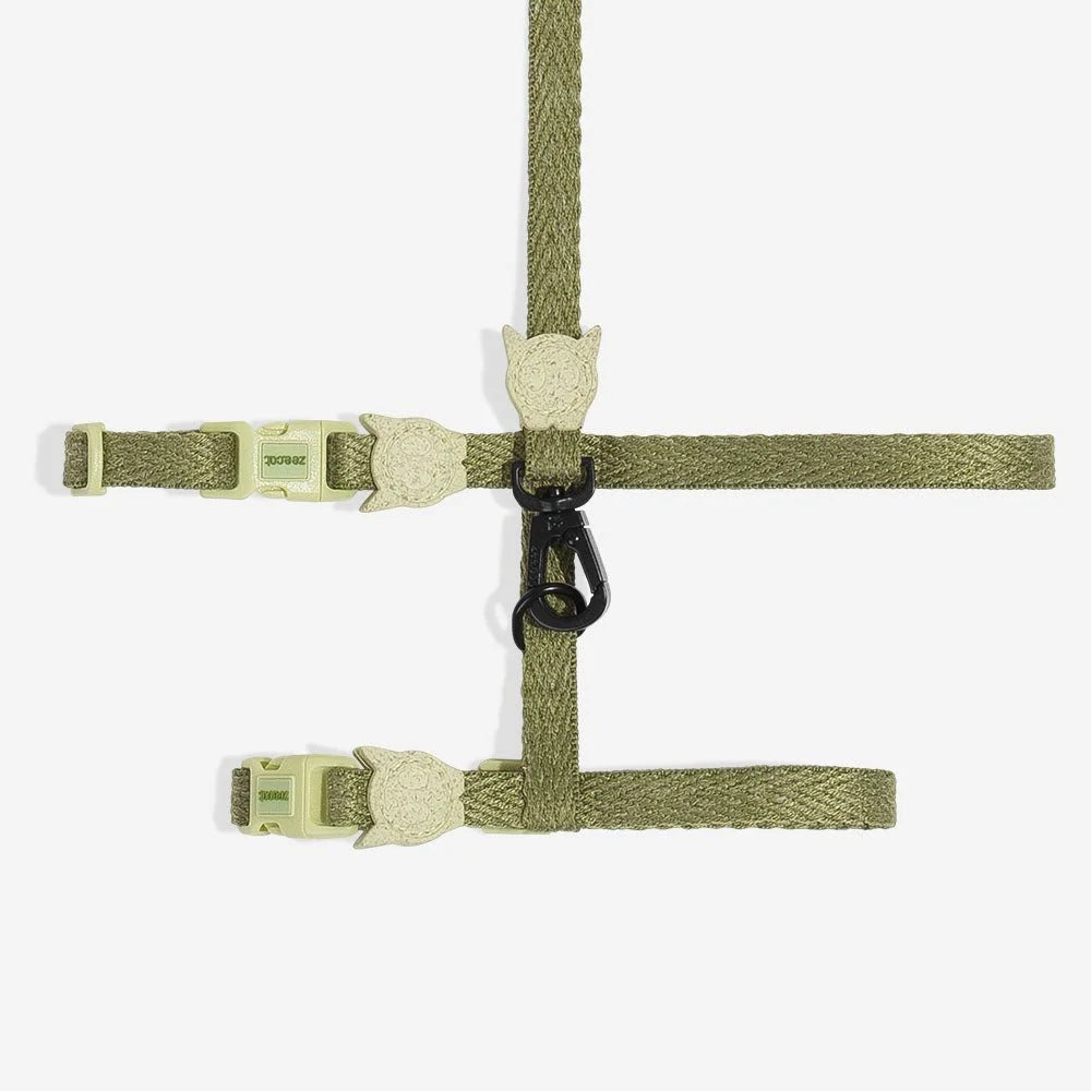 Moss | Cat Harness with Leash Sheddingspetsupplies