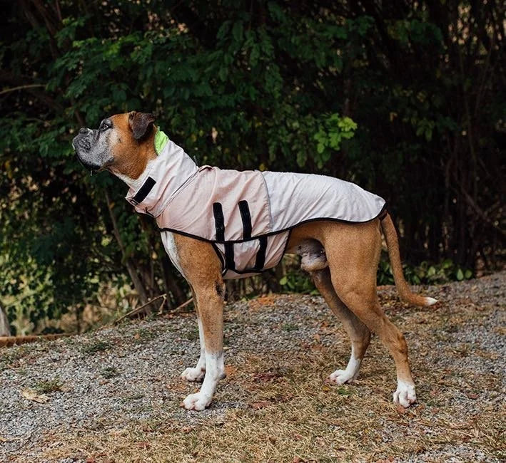 Oatmeal | Packable Raincoat Sheddingspetsupplies