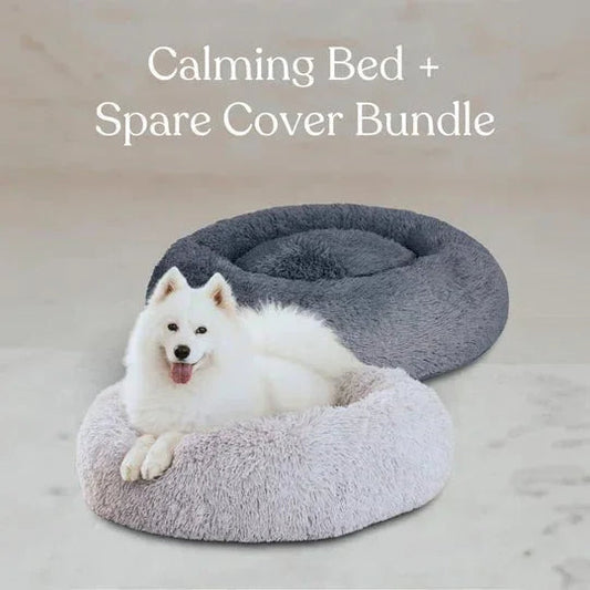 Calming Dog Bed & Cover Bundle Sheddingspetsupplies