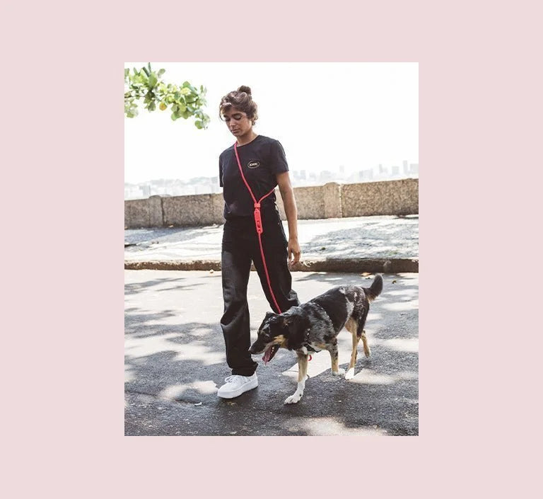 Neon Coral | FlexiWalk Leash Sheddingspetsupplies