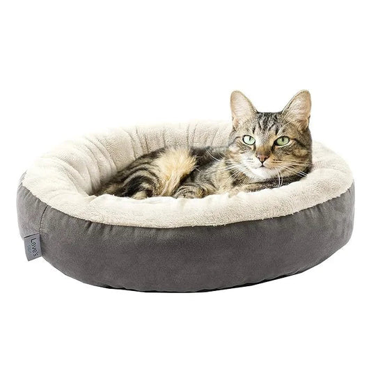 Cat And Dog Round Cushion Bed Sheddingspetsupplies