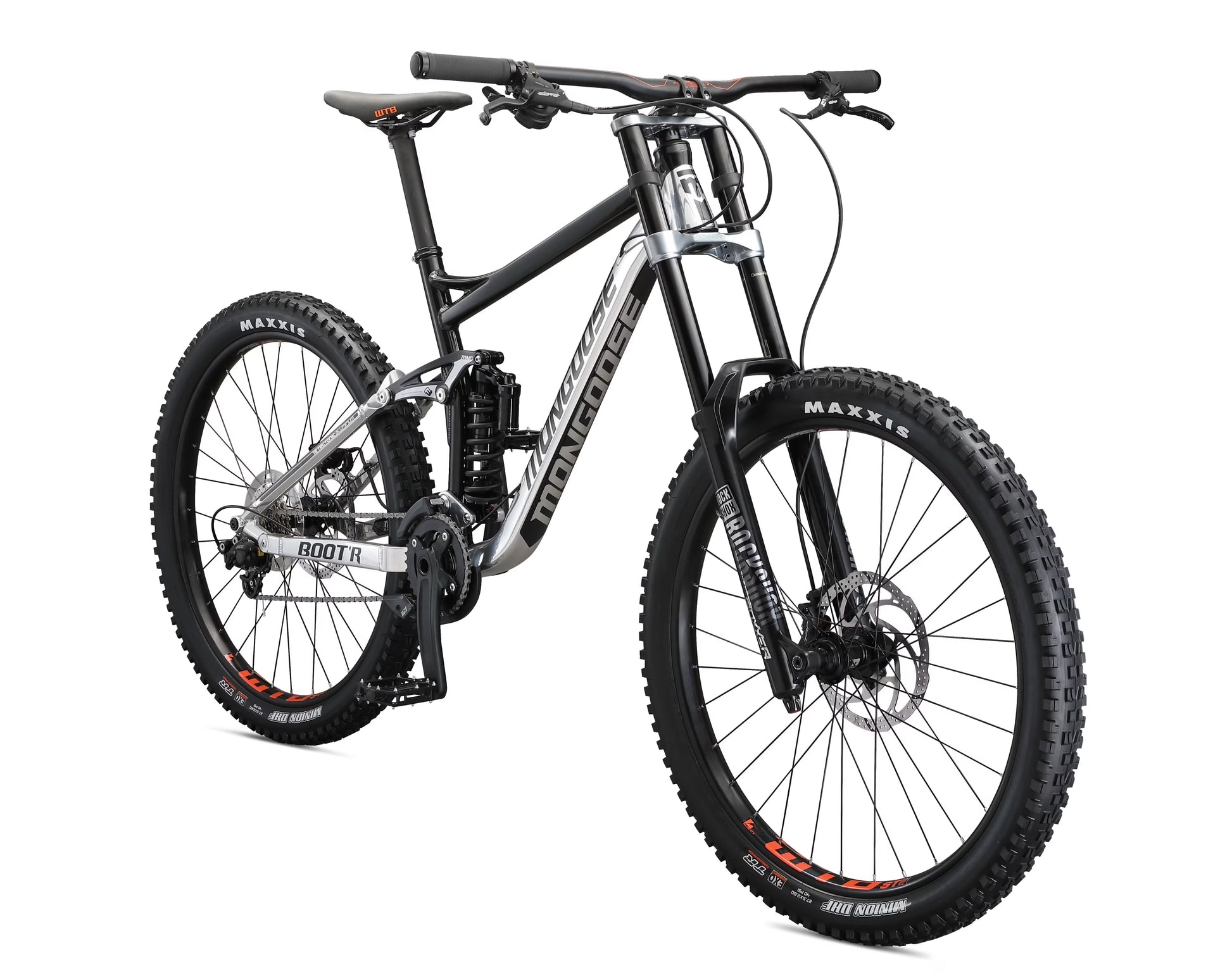 Boot'R Adult Unisex 27.5-in. Medium Full-Suspension Mountain Bike, Black(18 in)