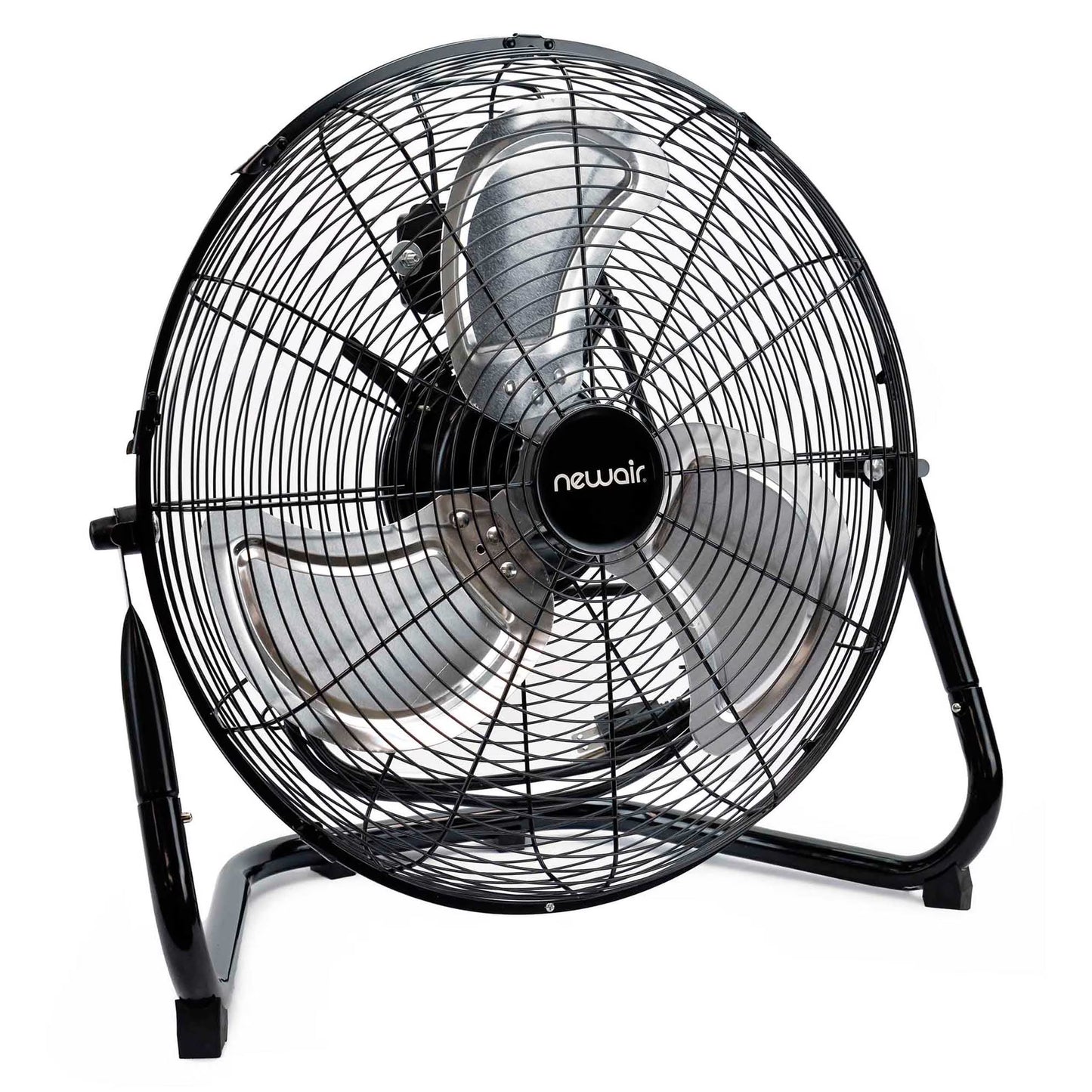 18" High-Velocity Industrial Floor Fan, Heavy Duty Metal Fan, Adjustable Tilt and 3 Speeds up to 4012 CFM, Rotatory Switch