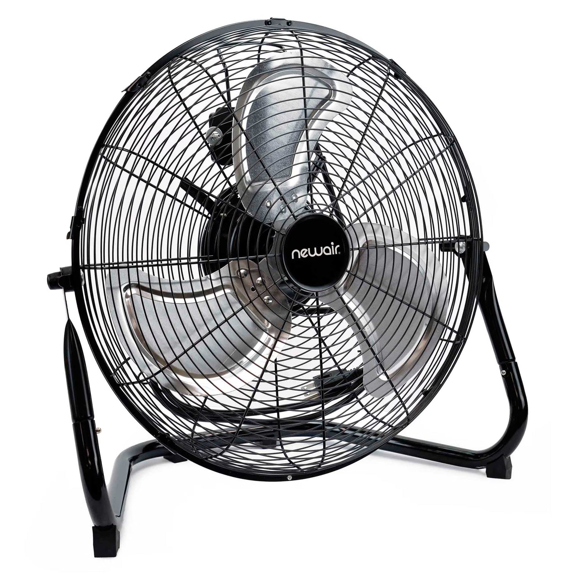 18" High-Velocity Industrial Floor Fan, Heavy Duty Metal Fan, Adjustable Tilt and 3 Speeds up to 4012 CFM, Rotatory Switch