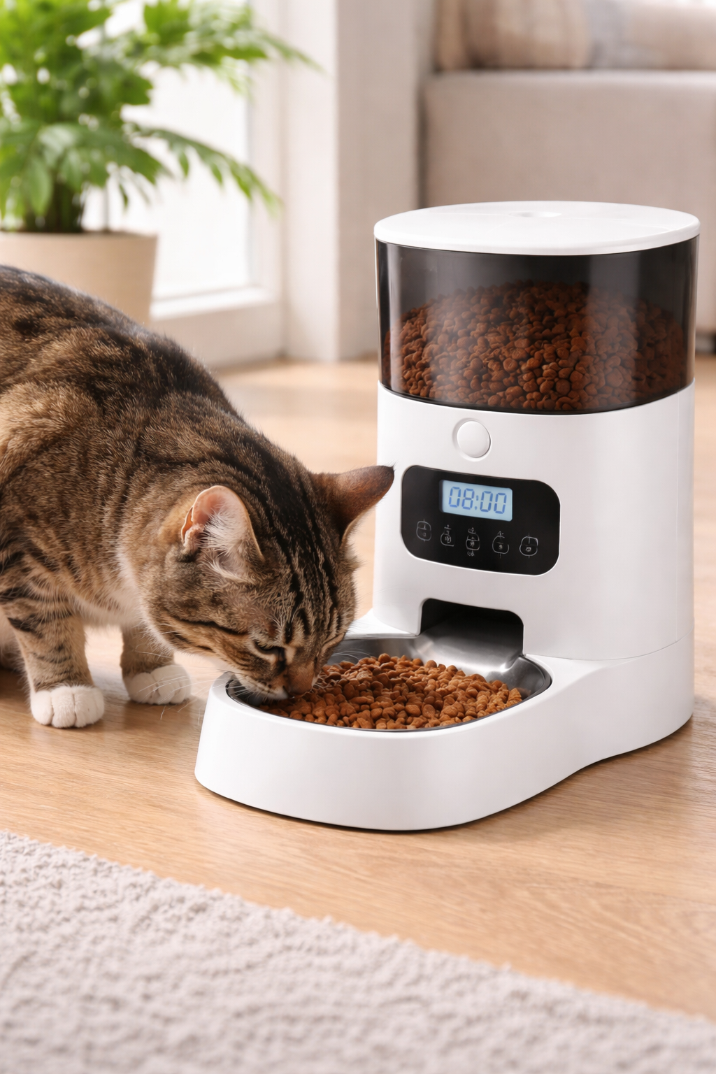 Automatic Pet Feeder – Programmable Dog & Cat Food Dispenser Sheddingspetsupplies