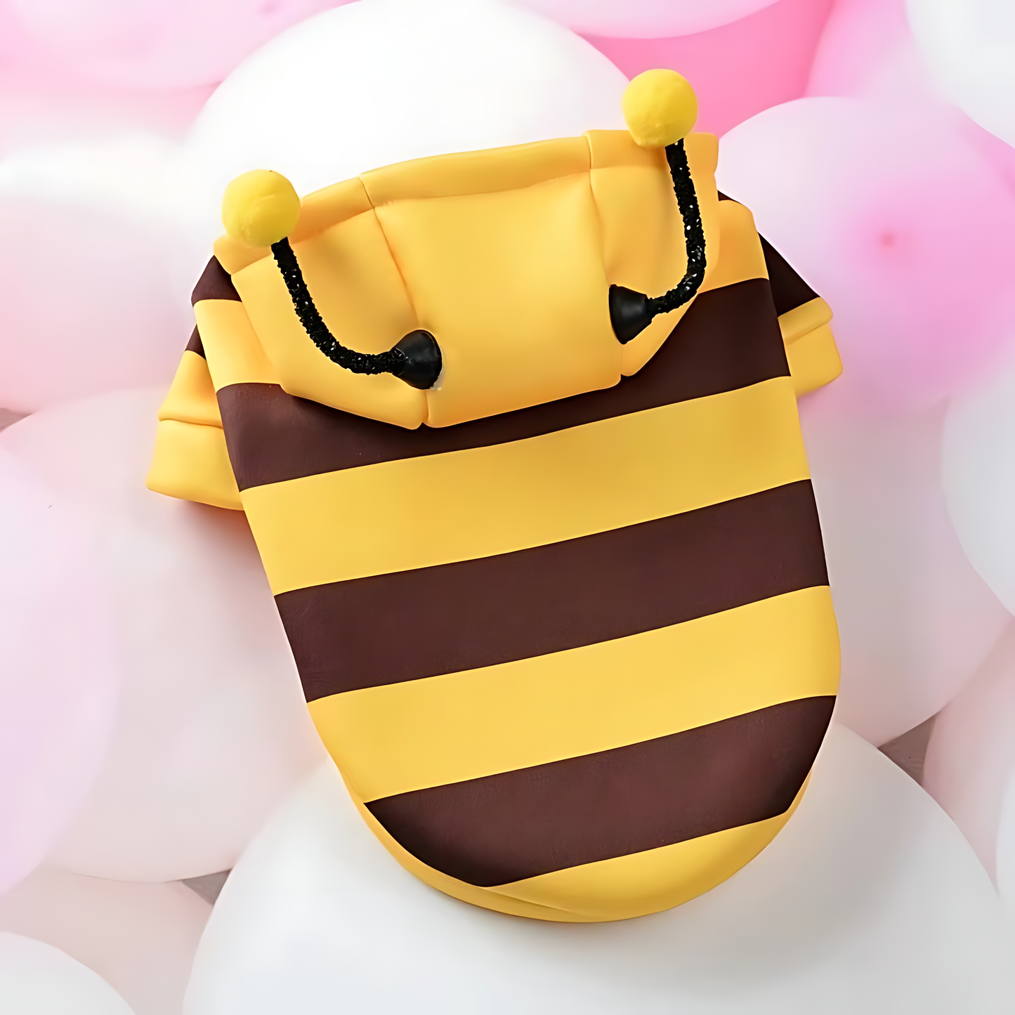 Bee Costume Pet Hoodie – Warm Winter Outfit for Dogs & Cats Sheddings Pet Supplies