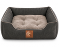 Sheddings Pet Supplies | Premium Corduroy Orthopedic Pet Sofa Bed – Plush Cushion with Supportive Raised Sides