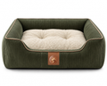 Sheddings Pet Supplies | Premium Corduroy Orthopedic Pet Sofa Bed – Plush Cushion with Raised Supportive Sides
