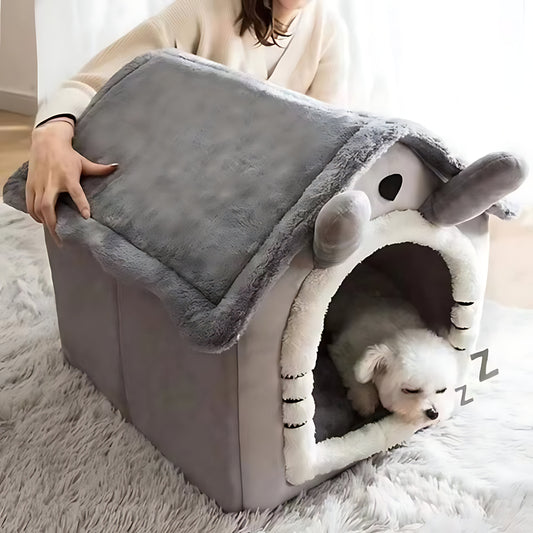 Indoor Pet House Bed – Washable Cozy Bed for Cats & Small Dogs Sheddingspetsupplies