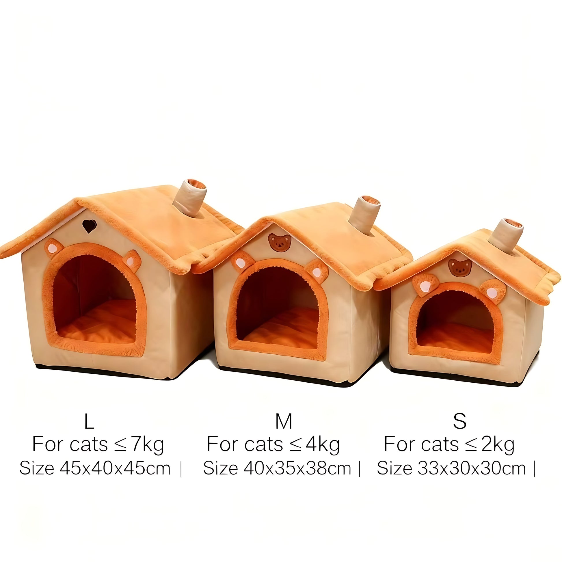 Indoor Pet House Bed – Washable Cozy Bed for Cats & Small Dogs Sheddingspetsupplies