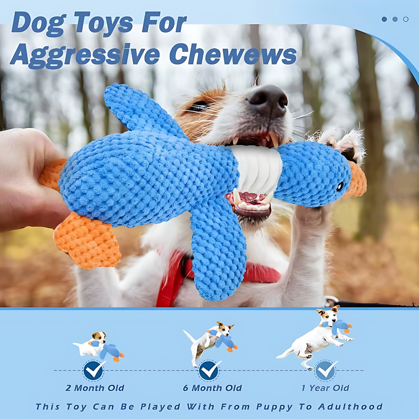 Interactive Plush Dog & Cat Toy – Squeaky Durable Chew Toy Sheddingspetsupplies