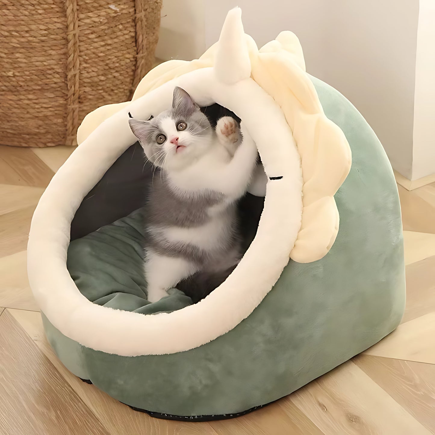 Luxury Cat Cave Bed – Soft Enclosed Sleeping House for Cats & Small Dogs Sheddings Pet Supplies