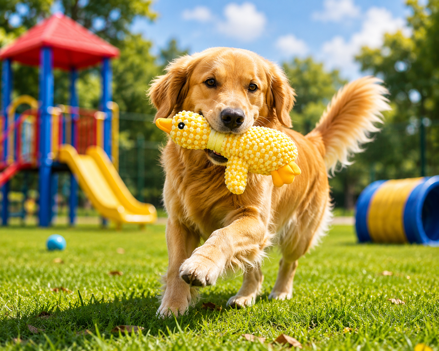 Plush Squeaky Chew Toy for Dogs and Cats Sheddings Pet Supplies