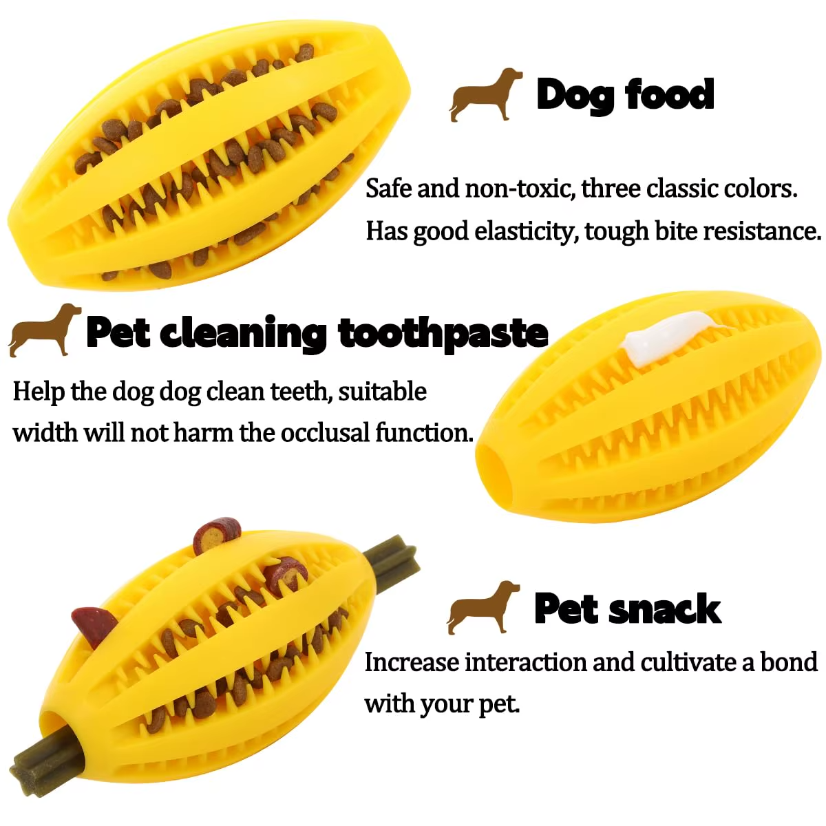 Rubber Treat Ball for Dogs – Interactive Chew Toy Sheddingspetsupplies