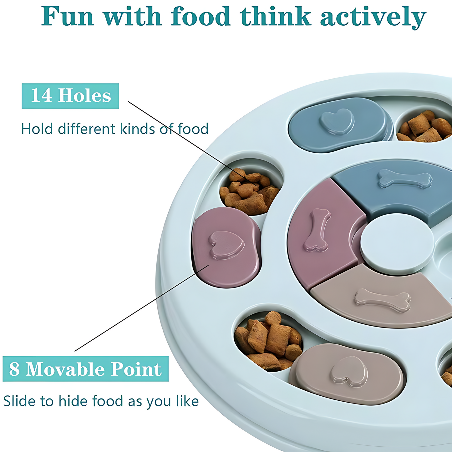 Slow Feeder Dog Puzzle Bowl – Interactive Feeding Toy for Dogs Sheddingspetsupplies