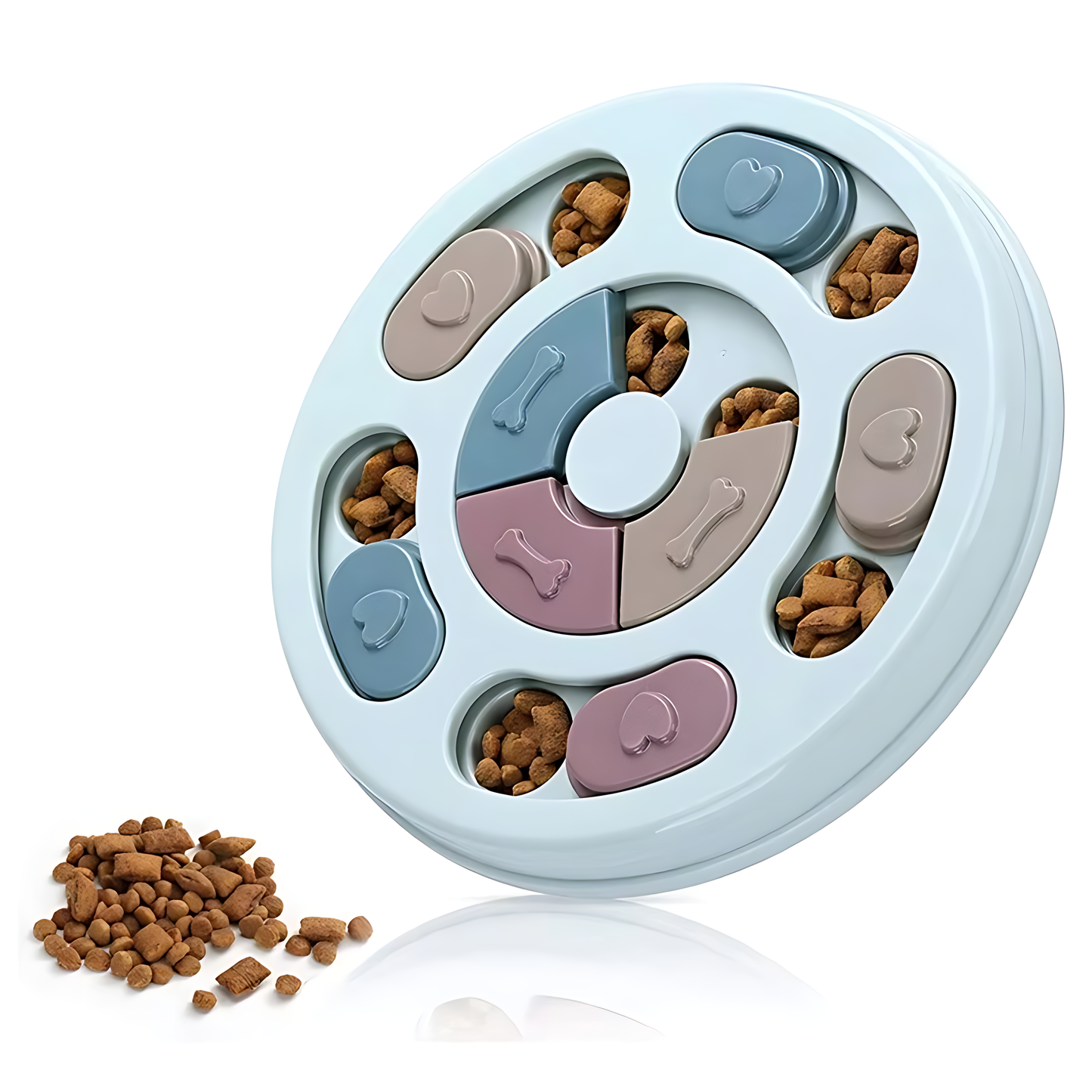 Slow Feeder Dog Puzzle Bowl – Interactive Feeding Toy for Dogs Sheddingspetsupplies