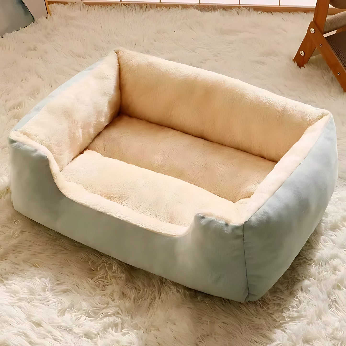 Soft Winter Cat & Dog Bed – Warm Cushion Basket House for Pets Sheddings Pet Supplies