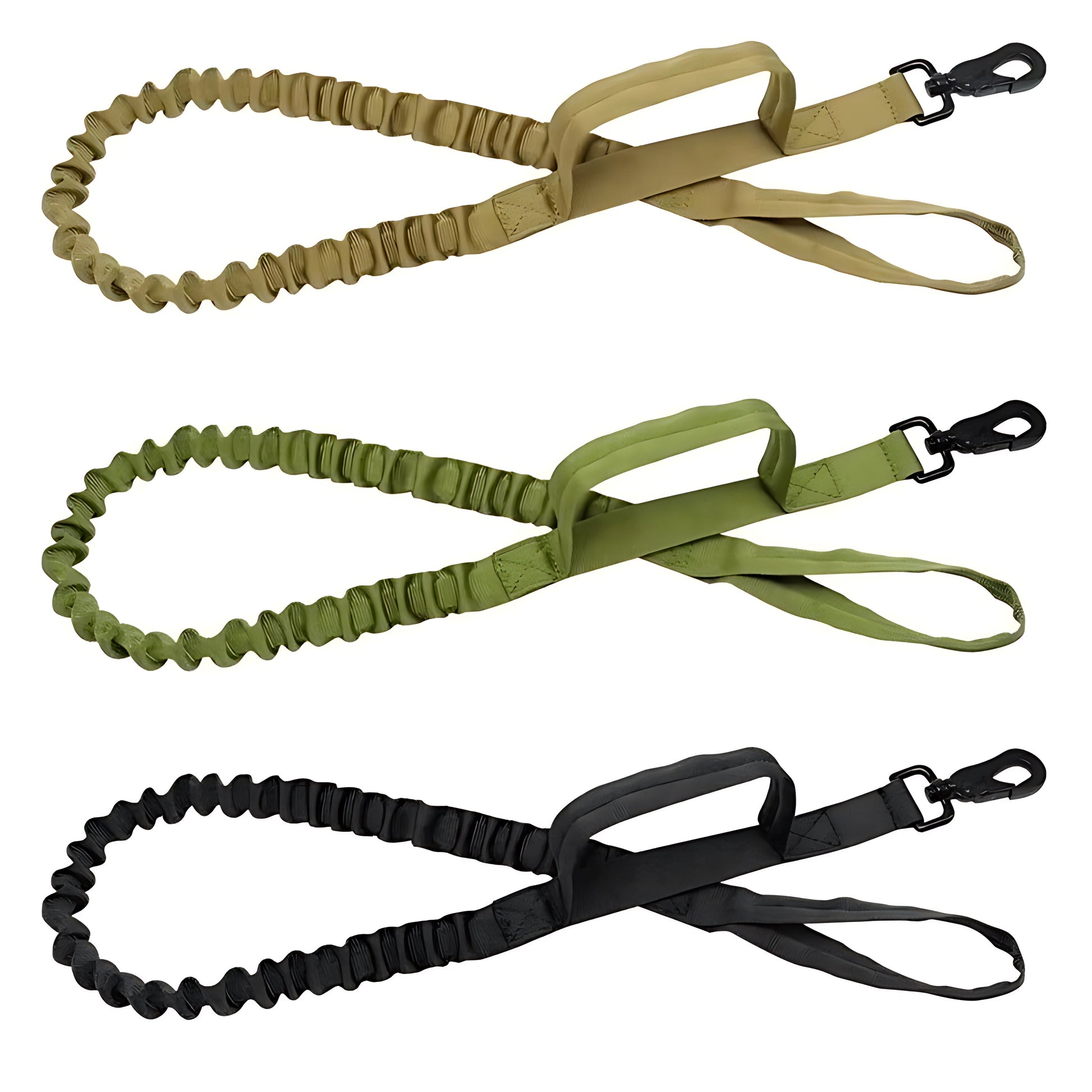 Tactical Military Dog Collar & Leash Set – Heavy Duty Adjustable Nylon Lead with Shock Absorption Sheddings Pet Supplies