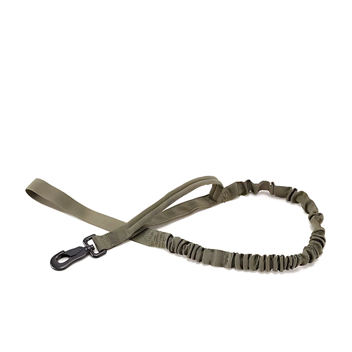 Tactical Military Dog Collar & Leash Set – Heavy Duty Adjustable Nylon Lead with Shock Absorption Sheddings Pet Supplies