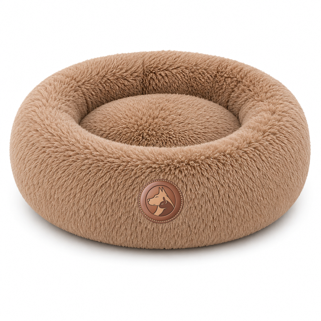 Sheddings Pet Supplies | Calming Donut Plush Pet Bed – Ultra Soft Round Nesting Bed for Dogs & Cats