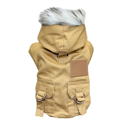 Winter Dog Hoodie Coat – Soft Warm Jacket for Small & Medium Dogs Sheddingspetsupplies