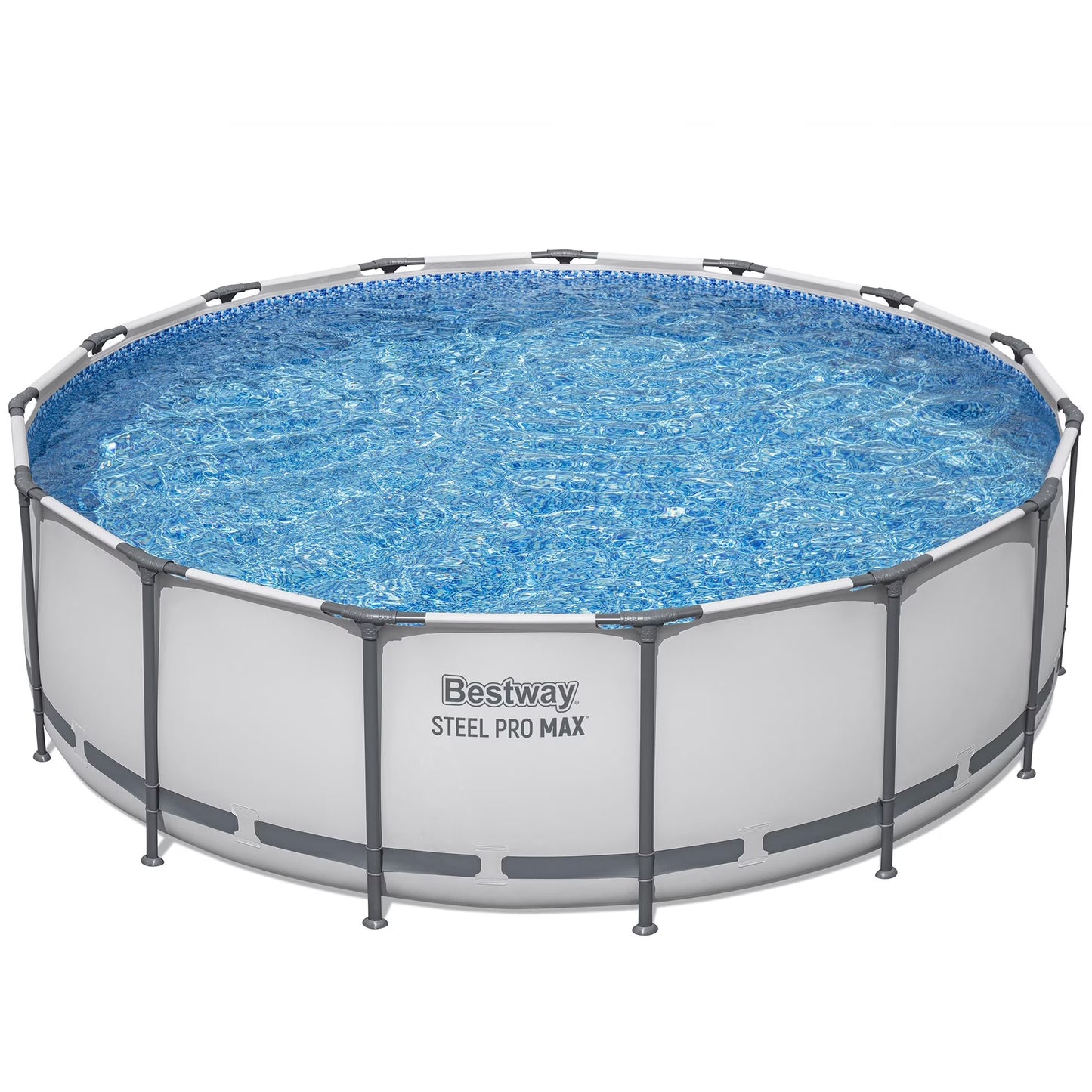 Steel Pro MAX 15' X 48" Above Ground Pool Set 4231 Gallon, Outdoor Family Pool, Corrosion Puncture Resistant, Includes Filter, Pump, Ladder Cover(48.03 in)