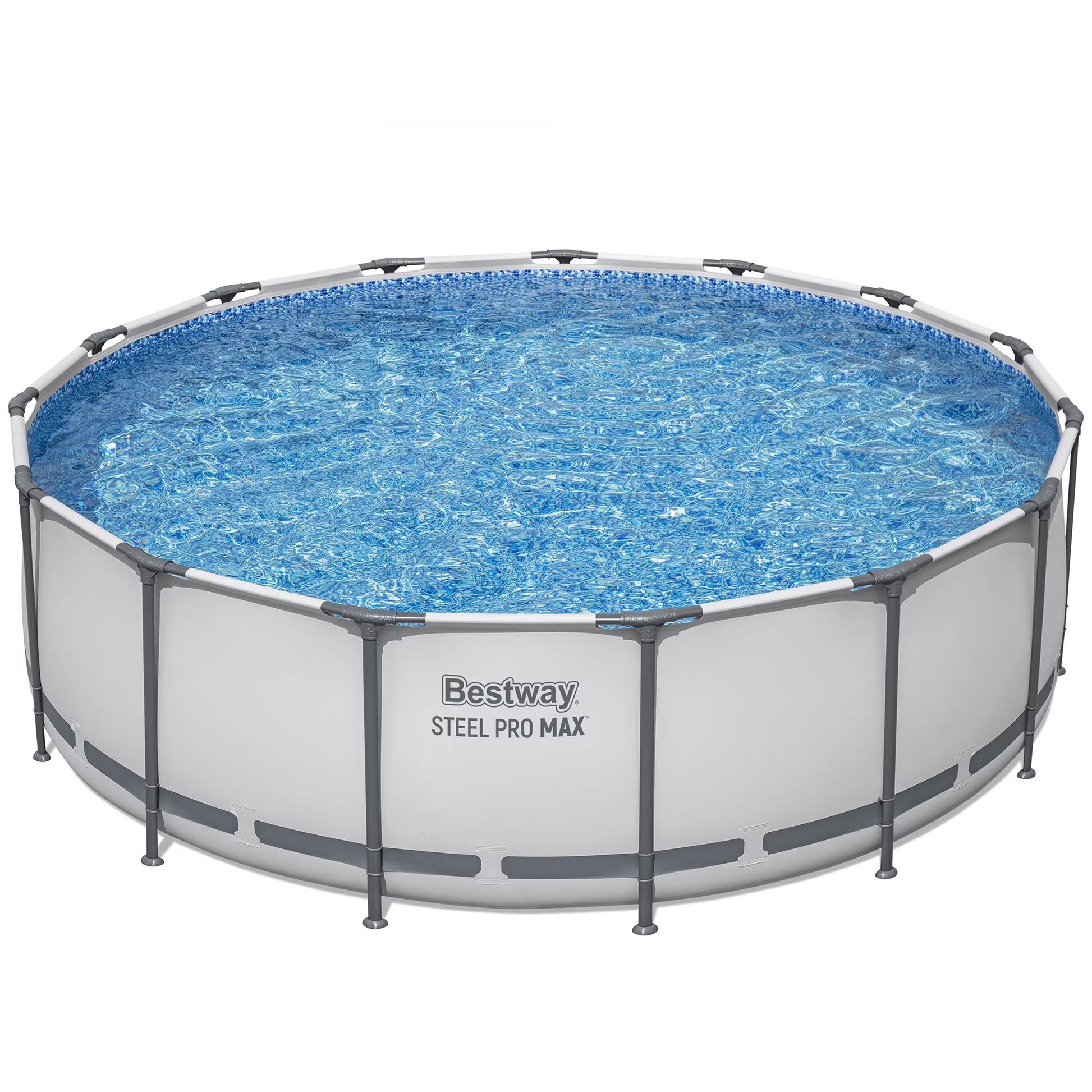 Steel Pro MAX 15' X 48" Above Ground Pool Set 4231 Gallon, Outdoor Family Pool, Corrosion Puncture Resistant, Includes Filter, Pump, Ladder Cover(48.03 in)