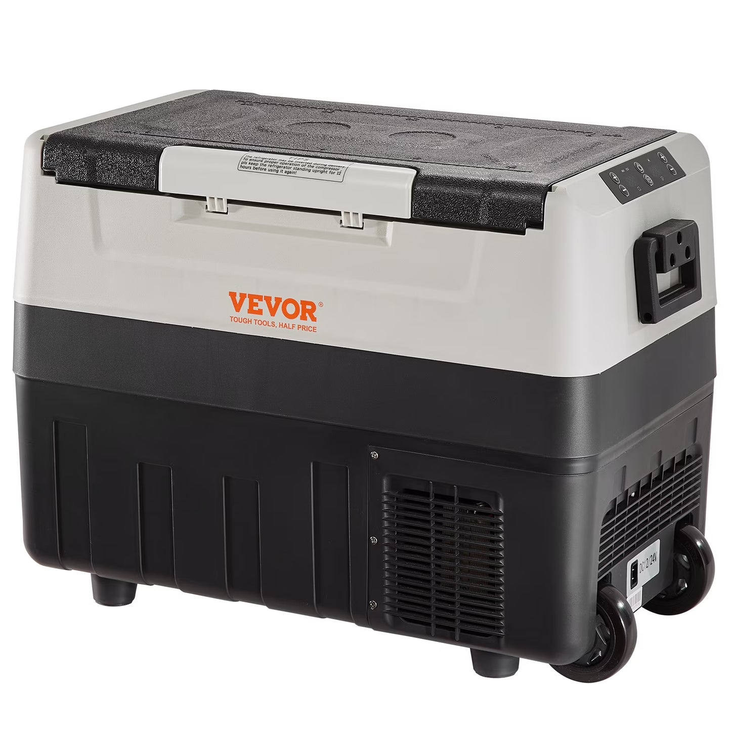 Car Refrigerator 48Qt, Dual Zone Car Fridge Freezer12/24V DC 110-240V AC Electric Compressor Cooler for Truck Vehicle RV(50L)